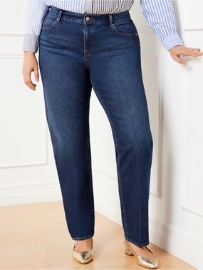 HIGH WAIST RELAXED LEG JEANS - STILLWELL WASH - 18W